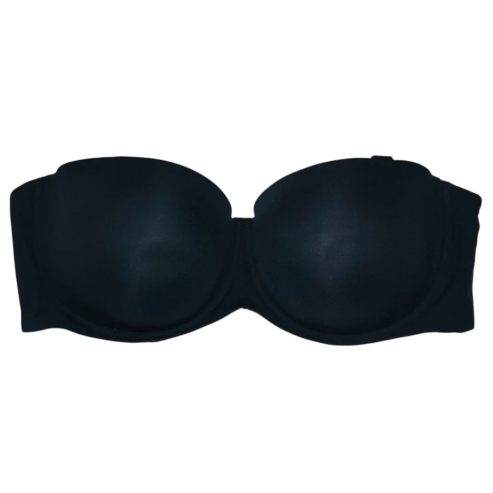Skims Fits Everybody Strapless Convertible Lined Demi Onyx Black Sz 42DDDD NWT - Picture 8 of 14